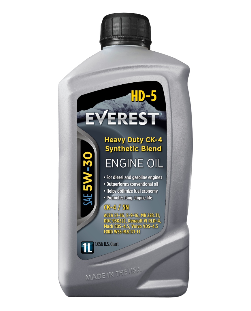 Everest Advanced HD-5 Heavy Duty Synthetic Blend SAE 5W-30 Diesel Engine Oil